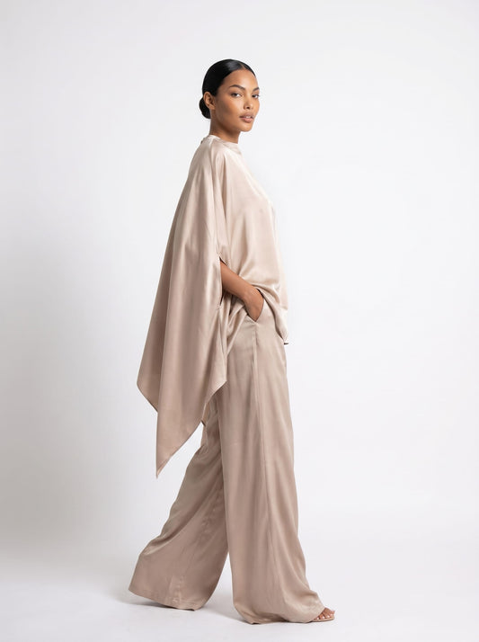Luminous Silk Trouser