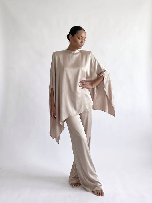 Luminous Silk Trouser